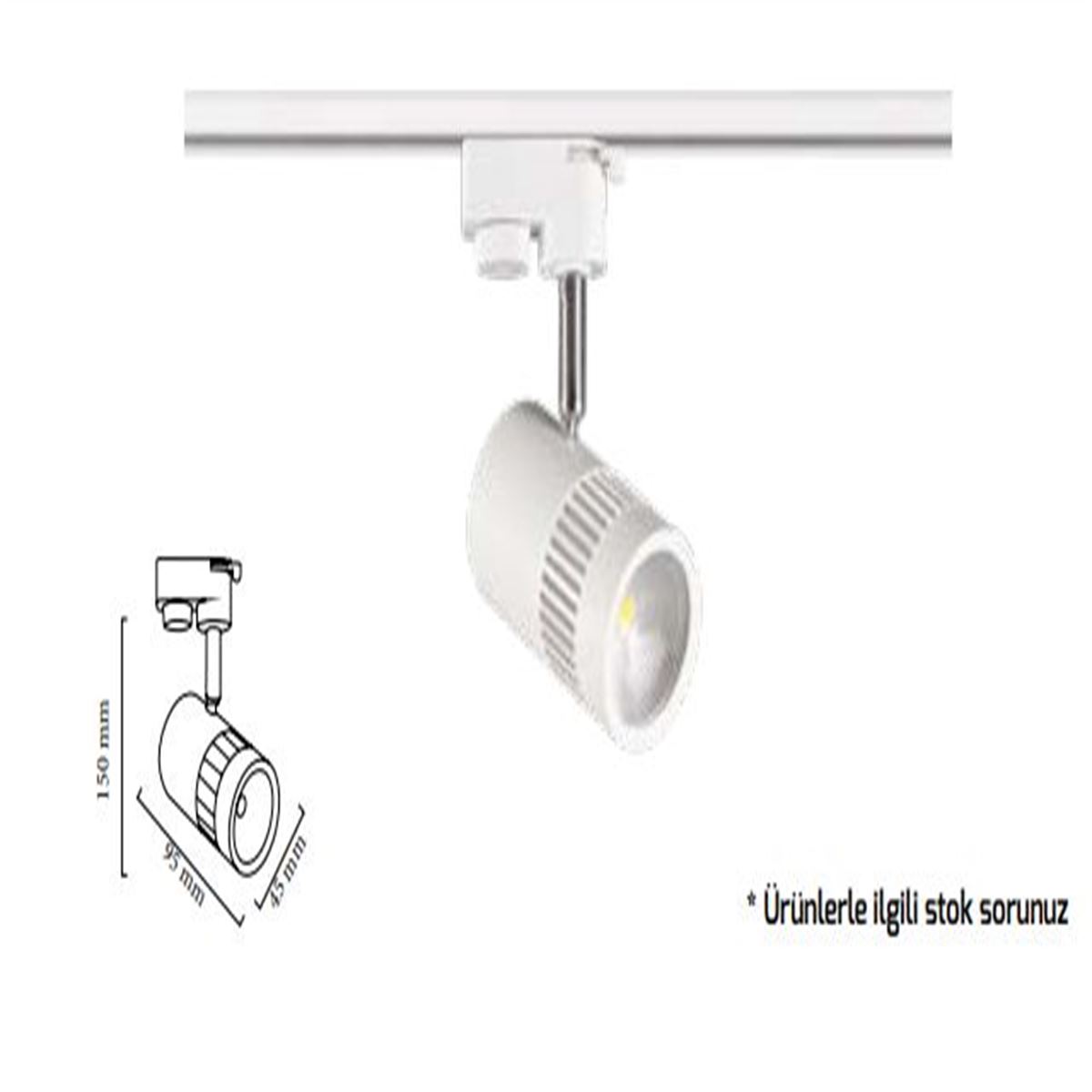GY 3586-8 - RAY TİPİ COB LED ARM. 8W BYZ/3000K 1