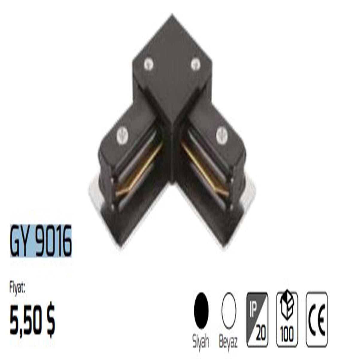 GY 9016 - MONOFAZE RAY (L) BAĞLANTI SİYAH 1