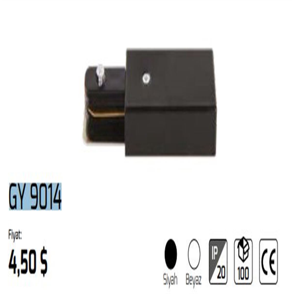 GY 9014 - MONOFAZE RAY ENERJİ GİRİŞİ SİYAH 1