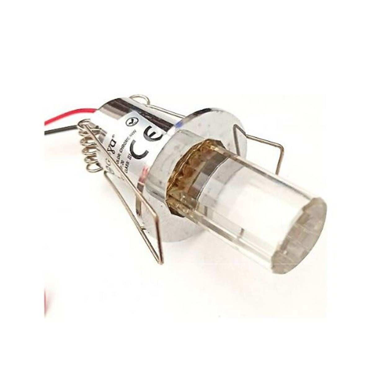 GY 2215 CL/BL - CAM SPOT ARMATÜR ŞEFFAF/SİYAH 1