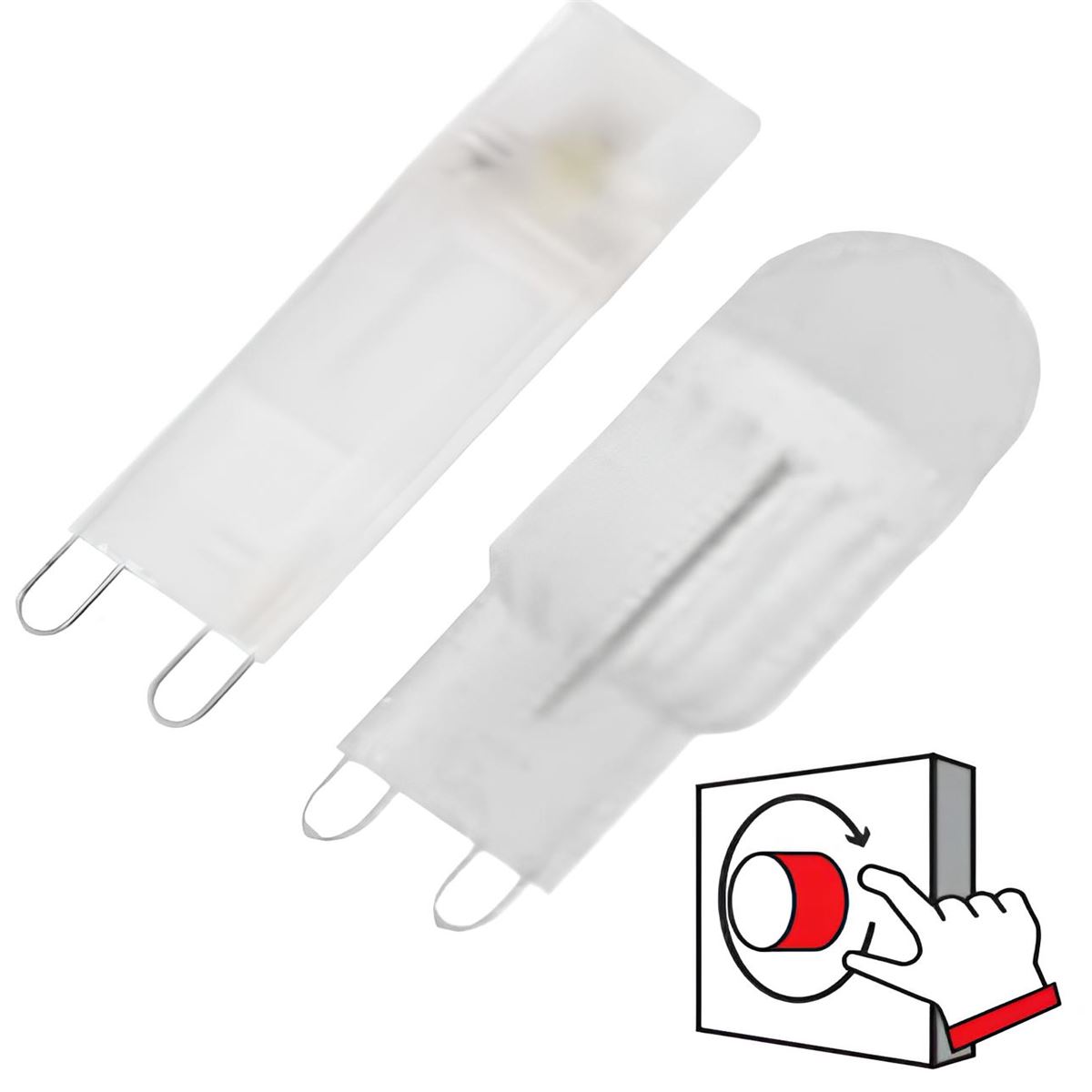 001-008-0003 NANO-3 3W G9 6400K DİMLİ LED AMPUL 1