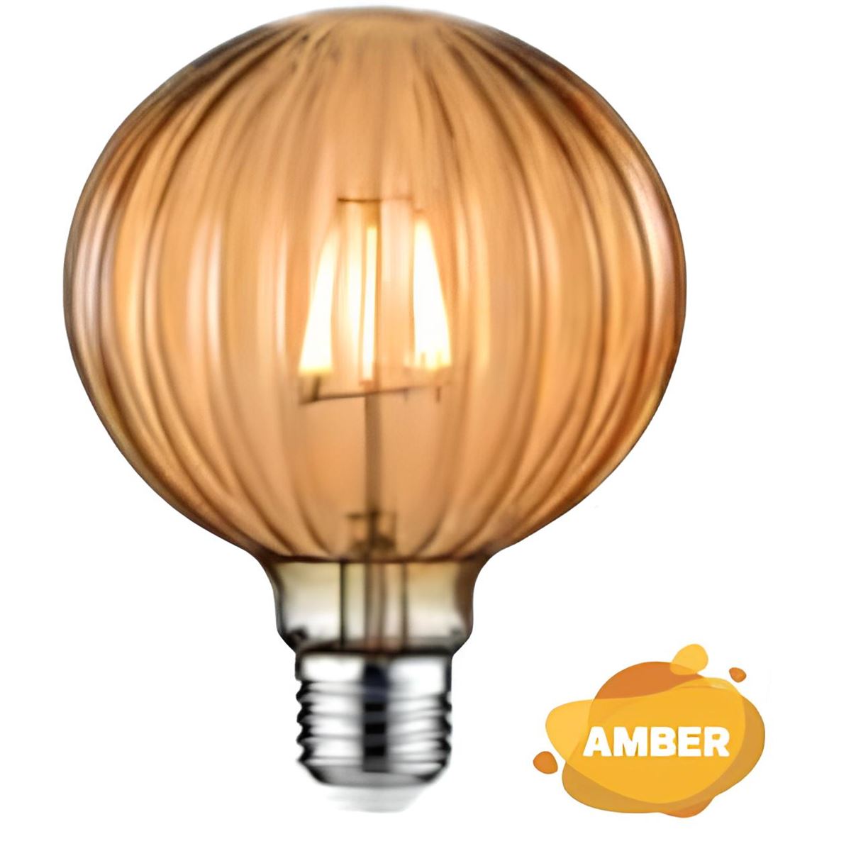 001-037-0006 RUSTIC MERIDIAN-6 6W 2200K AMBER E27 1