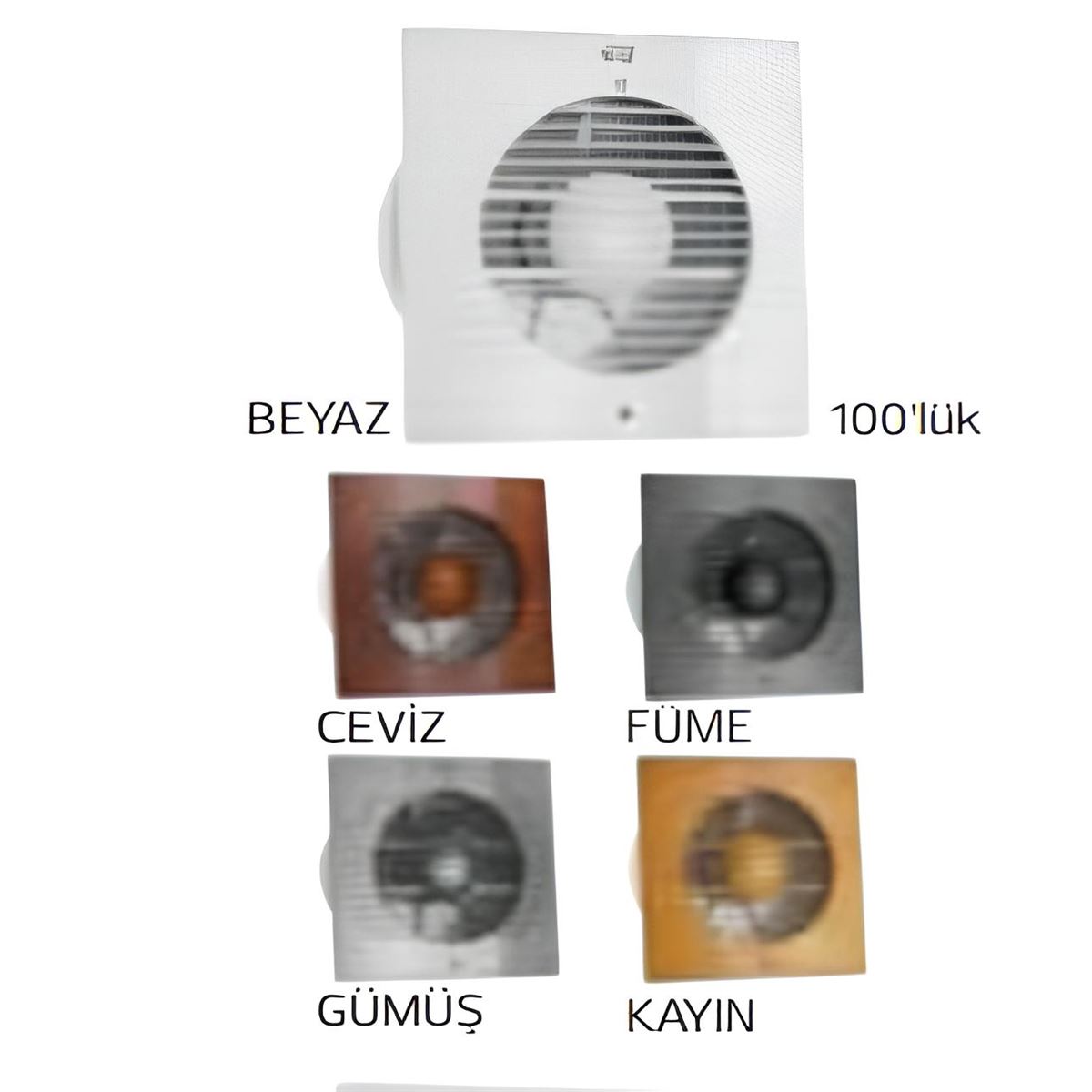 500-010-100 PLASTİK FAN 100Ø FÜME 1
