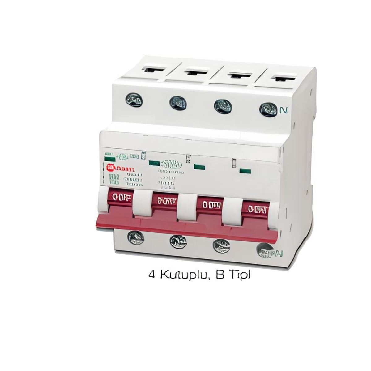 OTOMATİK SİGORTA 3KA, 80A, 3P+N (B TİPİ) 1