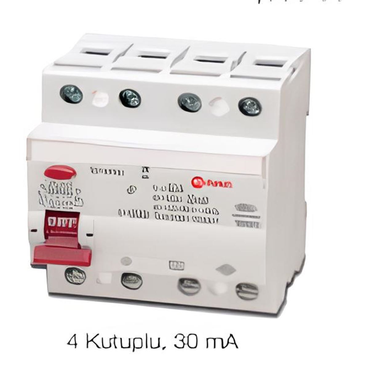 KAÇAK AKIM KORUMA ŞALTERİ 6KA, 32A, 4P, 30MA HAYAT 1