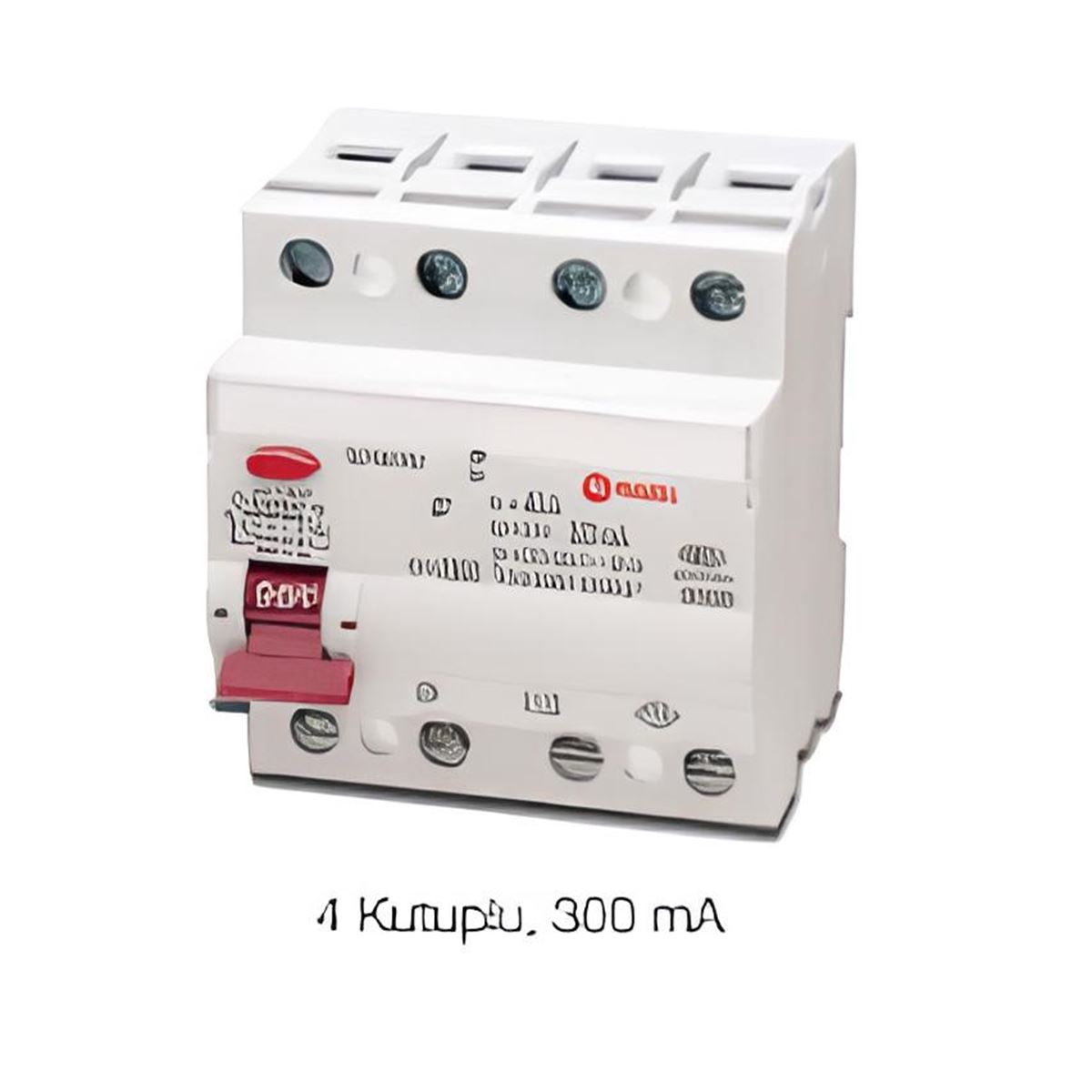 KAÇAK AKIM KORUMA ŞALTERİ 10KA, 25A, 4P, 300MA YAN 1