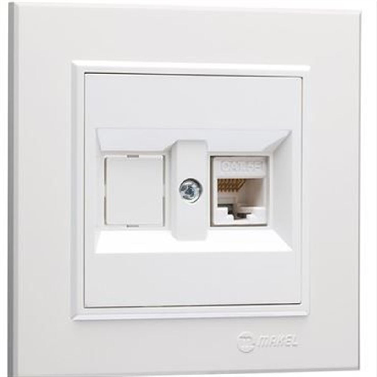 KAREA İKİLİ DATA PRİZİ (1 ADET CAT5) BEYAZ 1