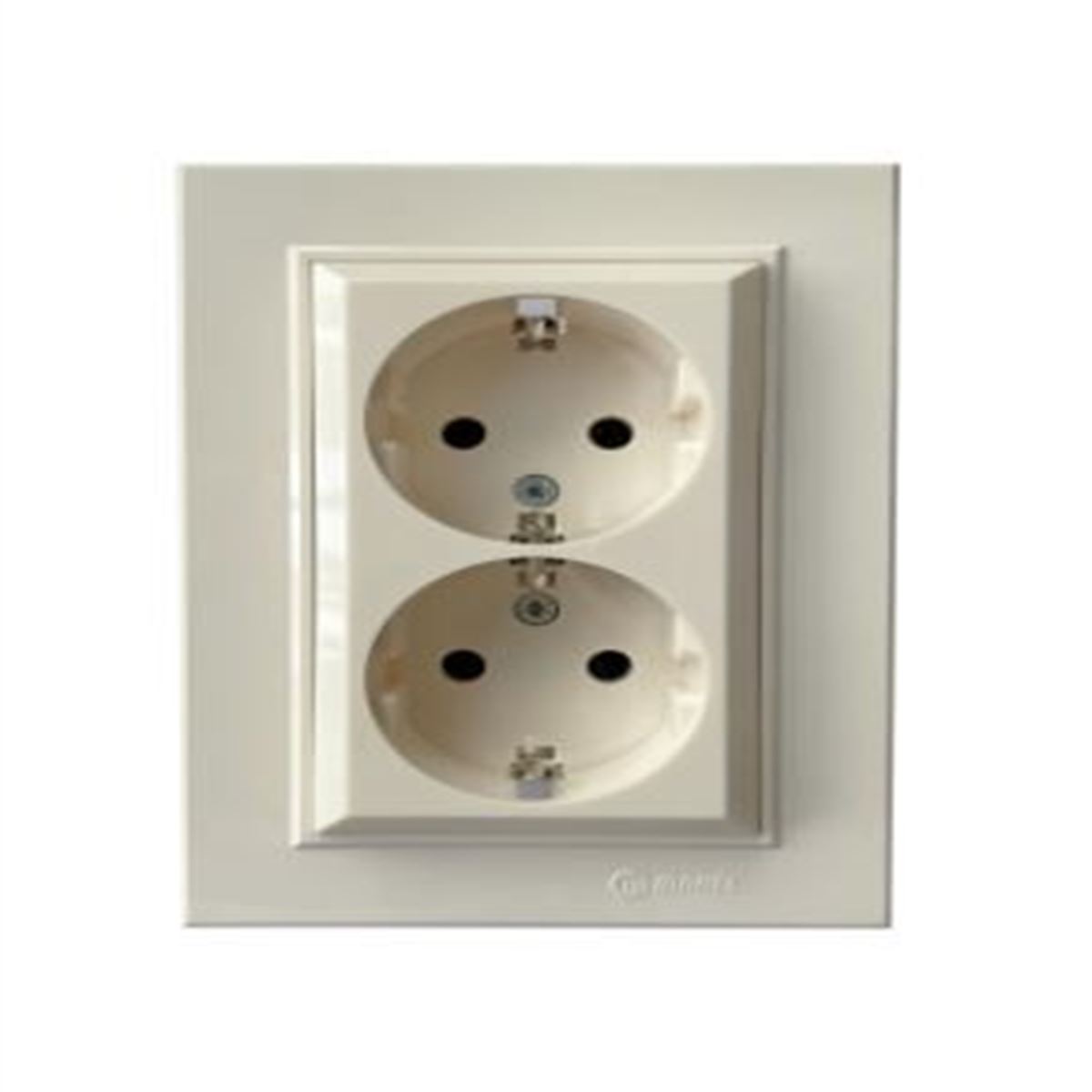 KAREA İKİLİ UPS PRİZ KREM 1