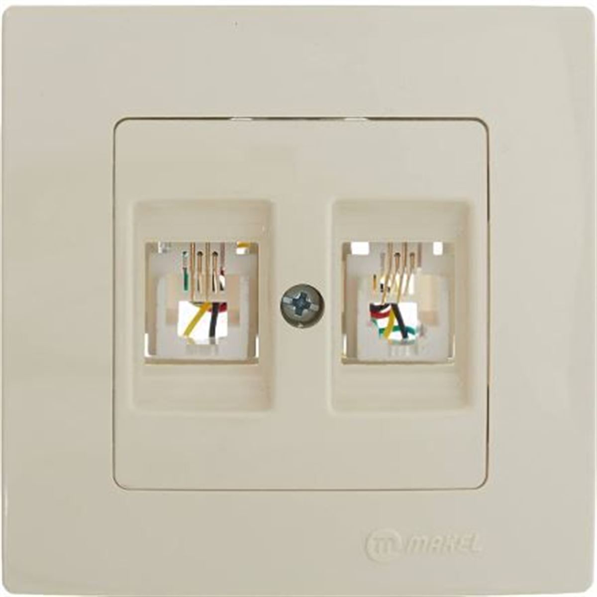 KAREA İKİLİ NÜMERİS PRİZİ (2 ADET) KREM 1