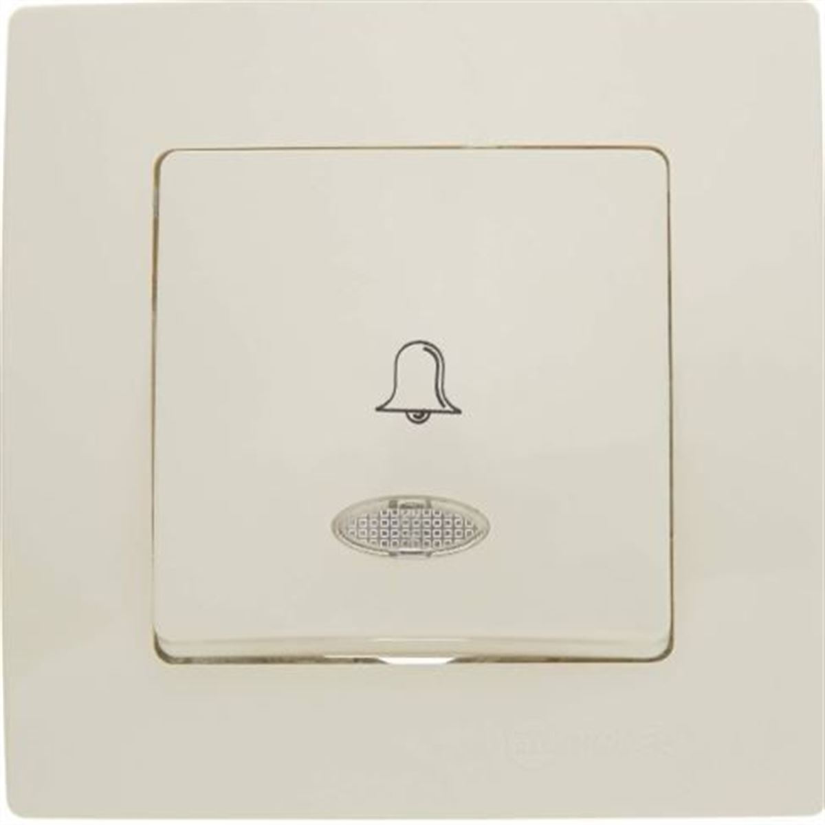 KAREA IŞIKLI ZİL BUTONU (220V) KREM 1