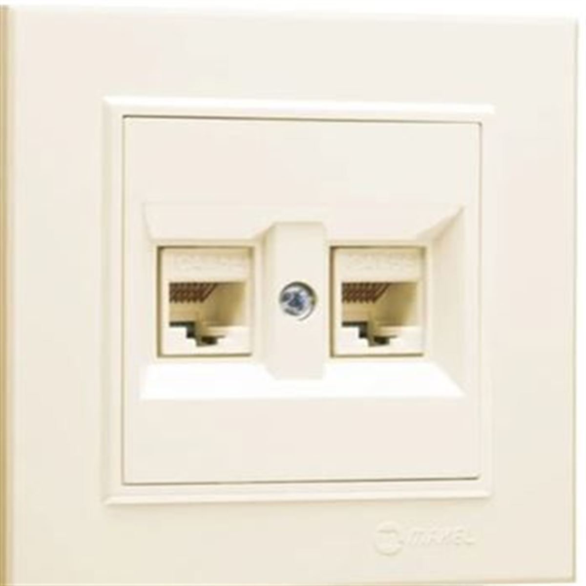 KAREA İKİLİ DATA PRİZİ (1 ADET CAT6) KREM 1