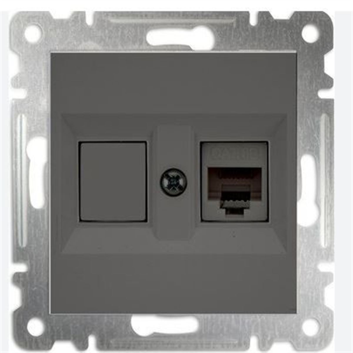 KAREA İKİLİ DATA PRİZİ (1 ADET CAT6) B.FÜME 1