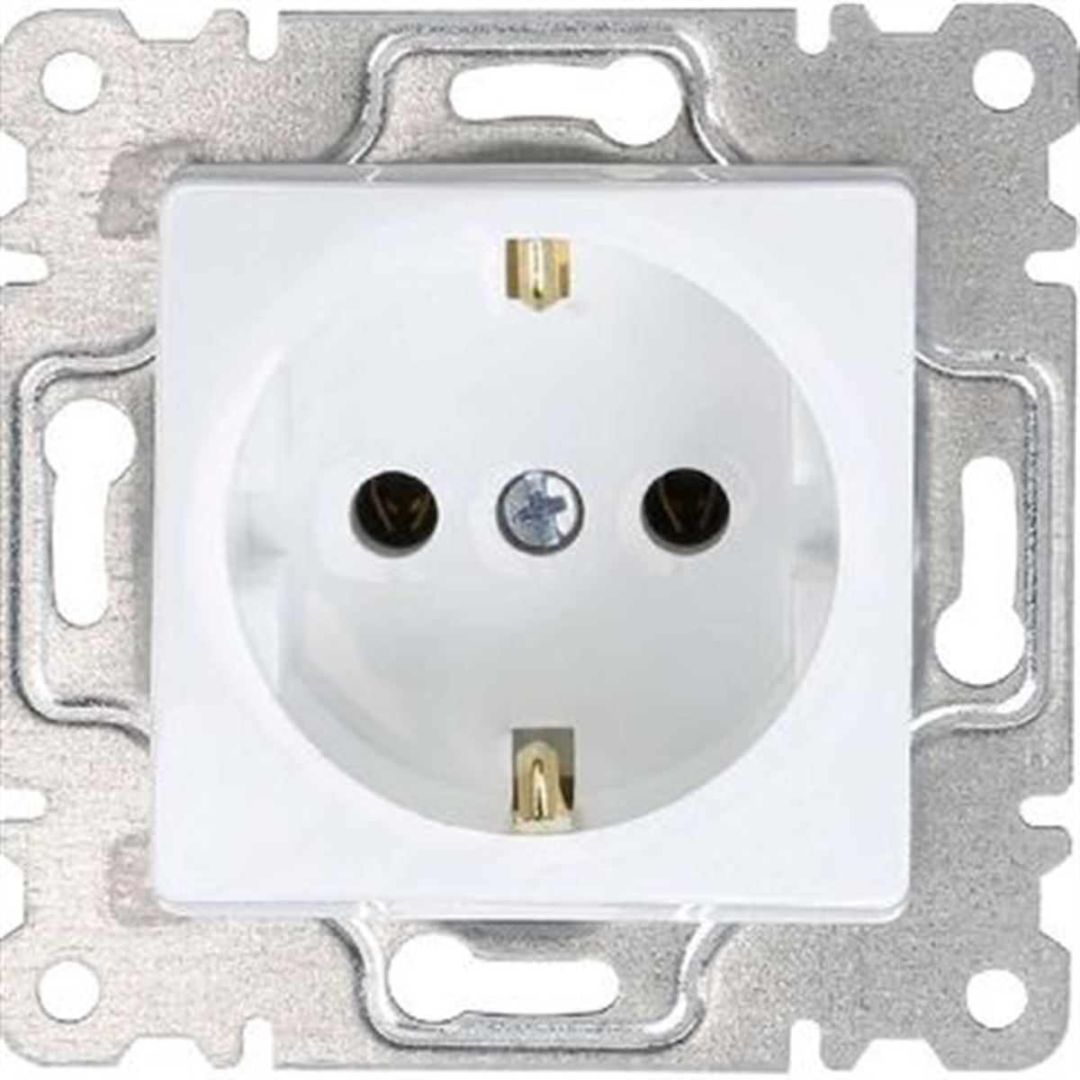 KAREA ÇOCUK KORUMALI TOPRAKLI PRİZ MODÜL BEYAZ 1