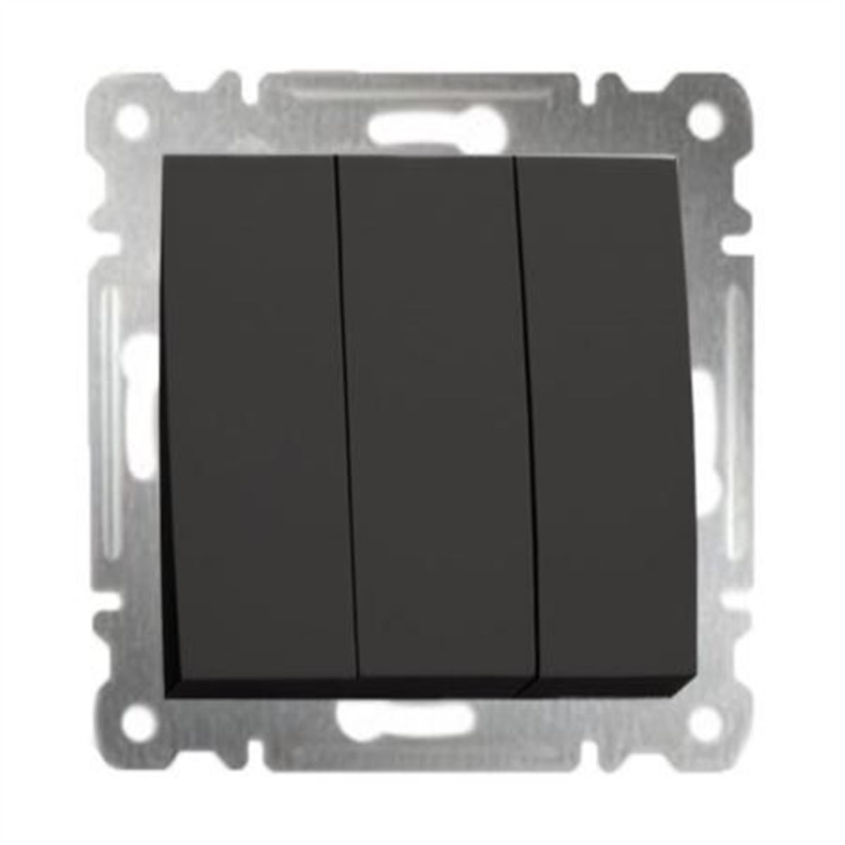 KAREA ÜÇLÜ ANAHTAR 3 TUŞLU (1+3) MODÜL B.SİYAH 1