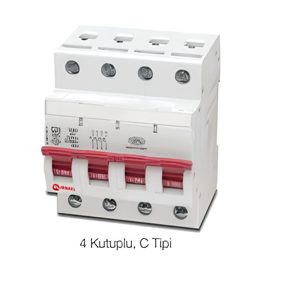 OTOMATİK SİGORTA 6KA, 25A, 3P+N (C TİPİ) 1