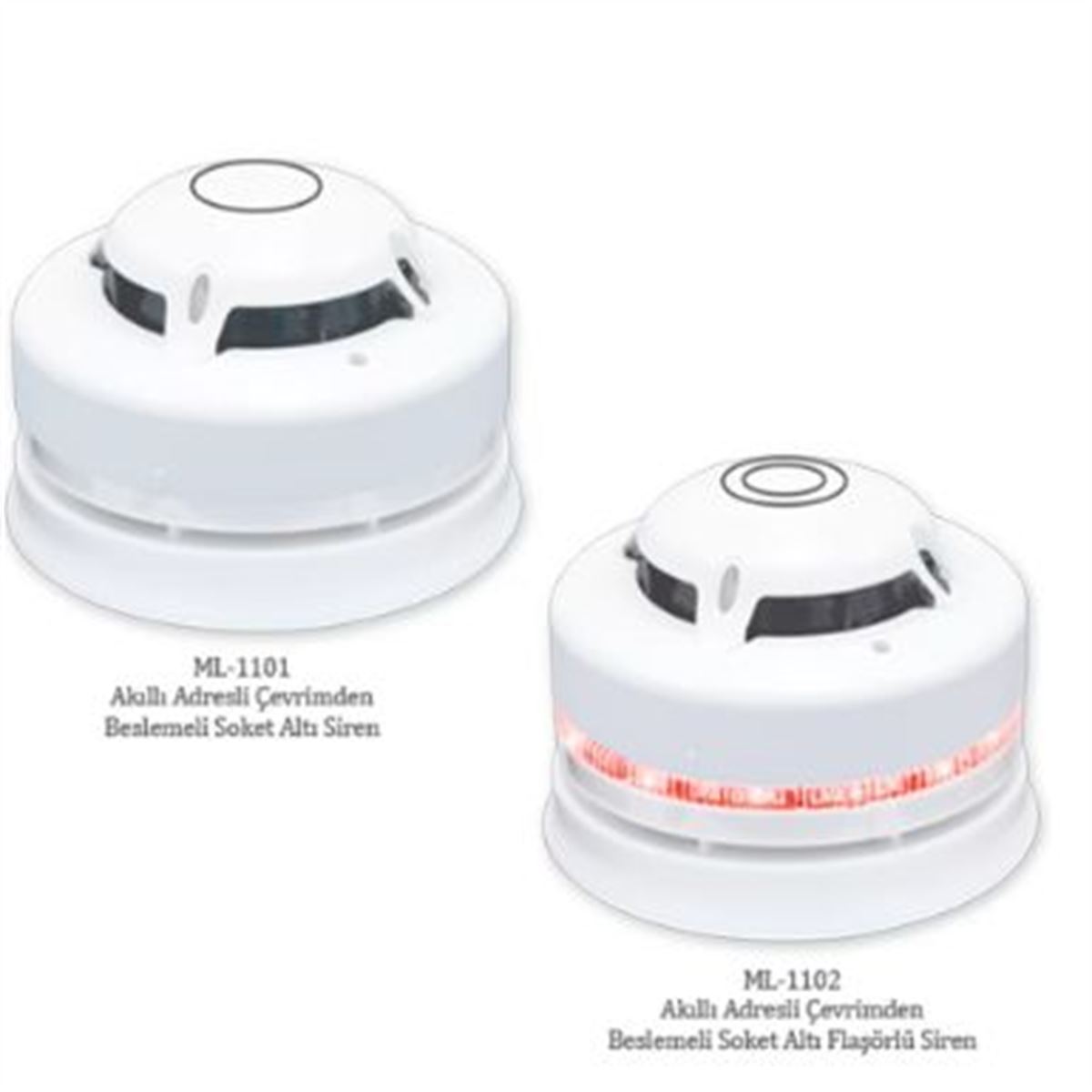 Maxlogic Akıllı Adresli Soket Altı Flaşörlü Siren, 1
