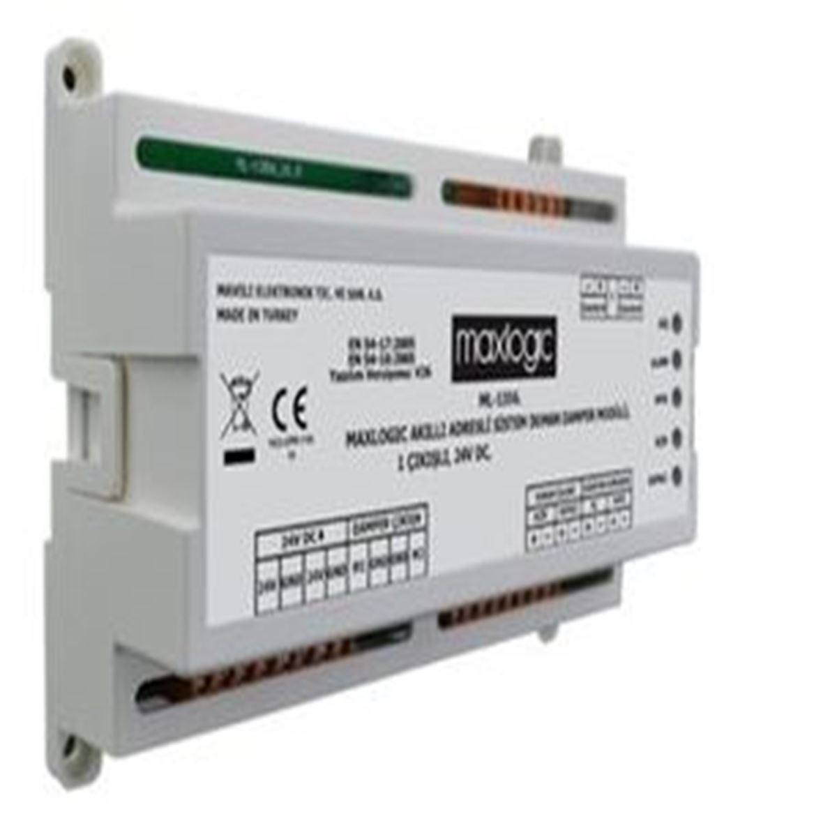 Maxlogic Akıllı Adresli Duman Damper Modülü, 1 Çık 1