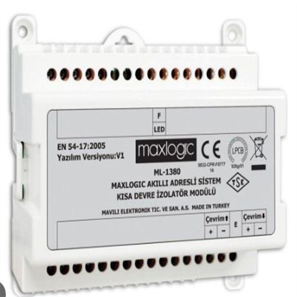 Maxlogic Akıllı Adresli Kısa Devre İzolatör Modülü 1