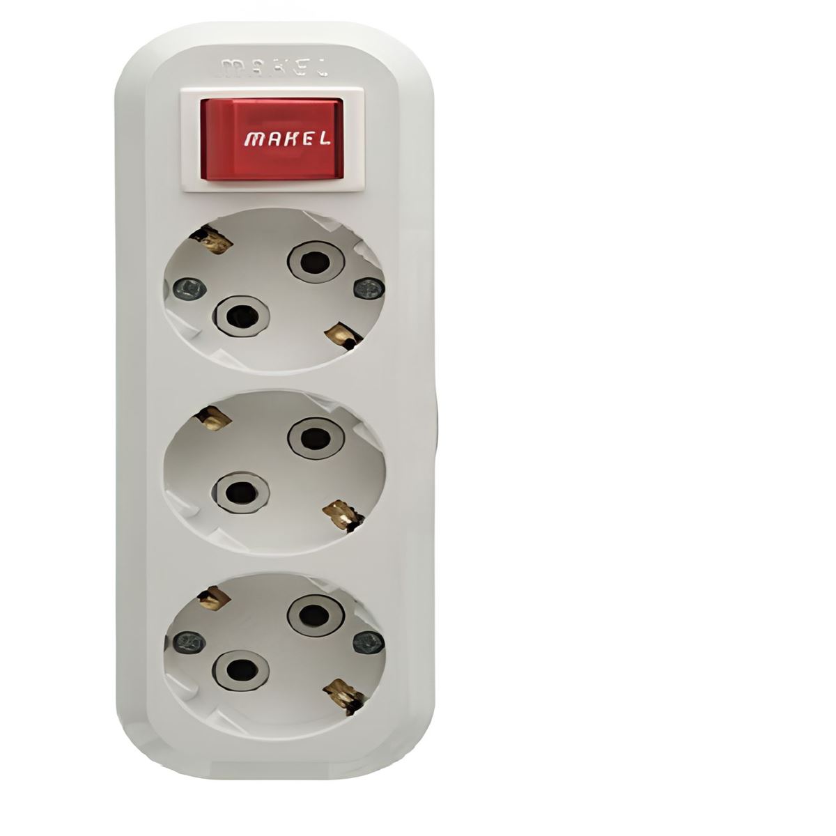 YENİ GRUP PRİZ ÜÇLÜ ANAHTARLI TOPRAKLI KLEMENSLİ B 1