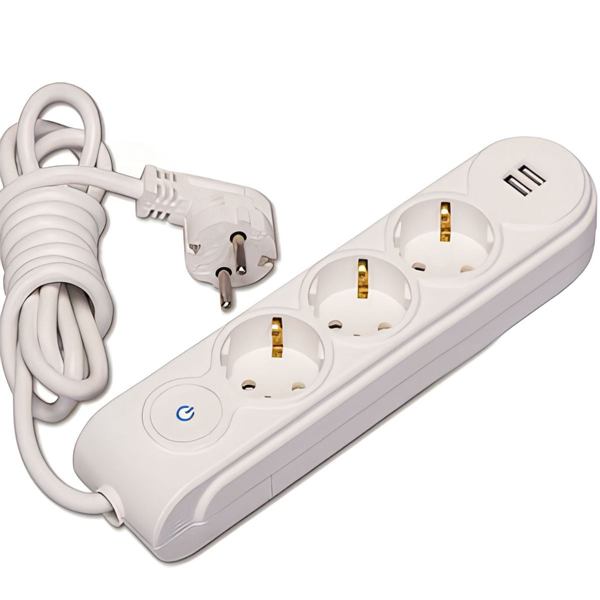 YENİ NESİL USB'Lİ GRUP PRİZ ÜÇLÜ ÇOCUK KORUMALILI 1