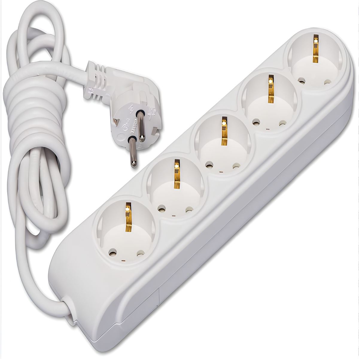 YENİ GRUP PRİZ BEŞLİ TOPRAKLI PRİZ 2M BEYAZ 1