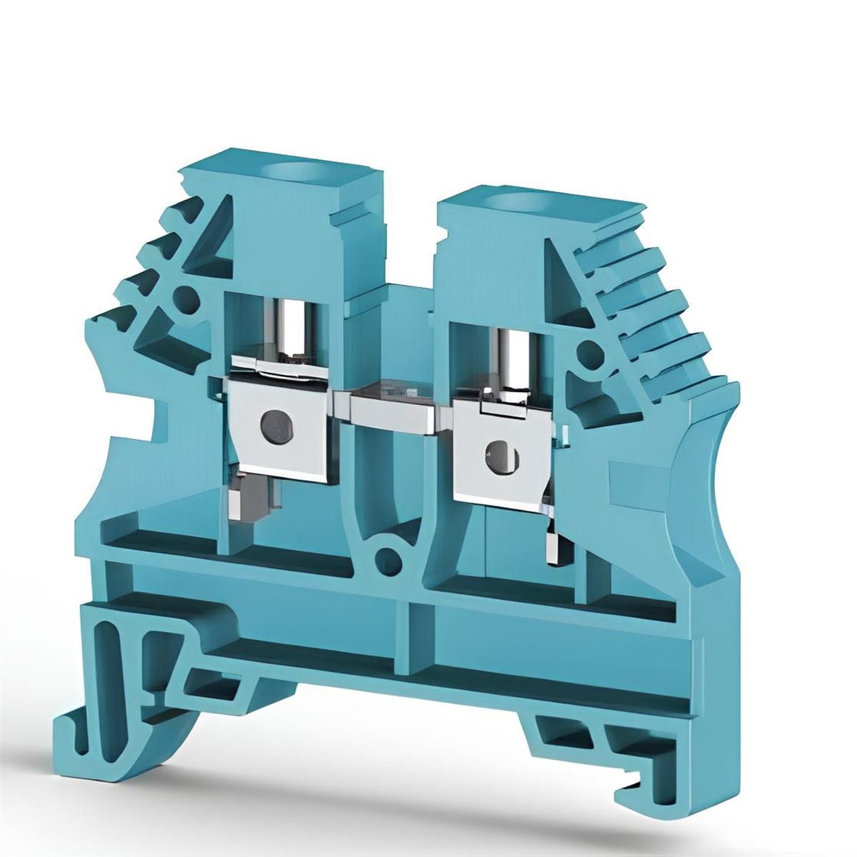 35 mm², Mavi, Vidalı, 1 giriş-1 çıkış klemens 1