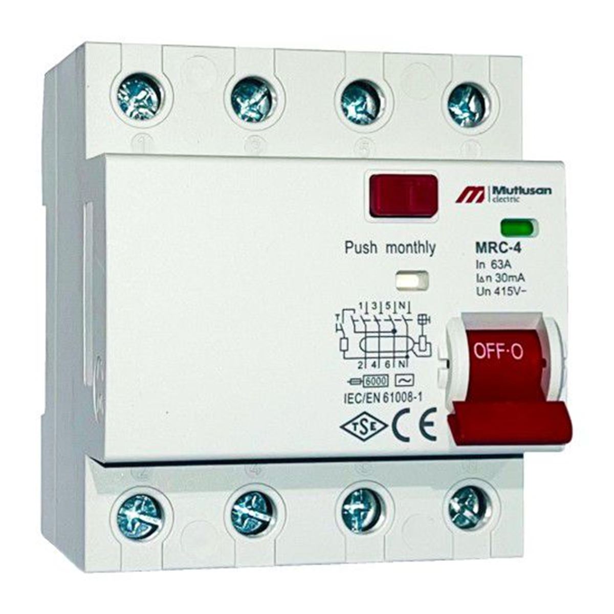 6KA 4P 63A C TİPİ OTOMATİK SİGORTA 1