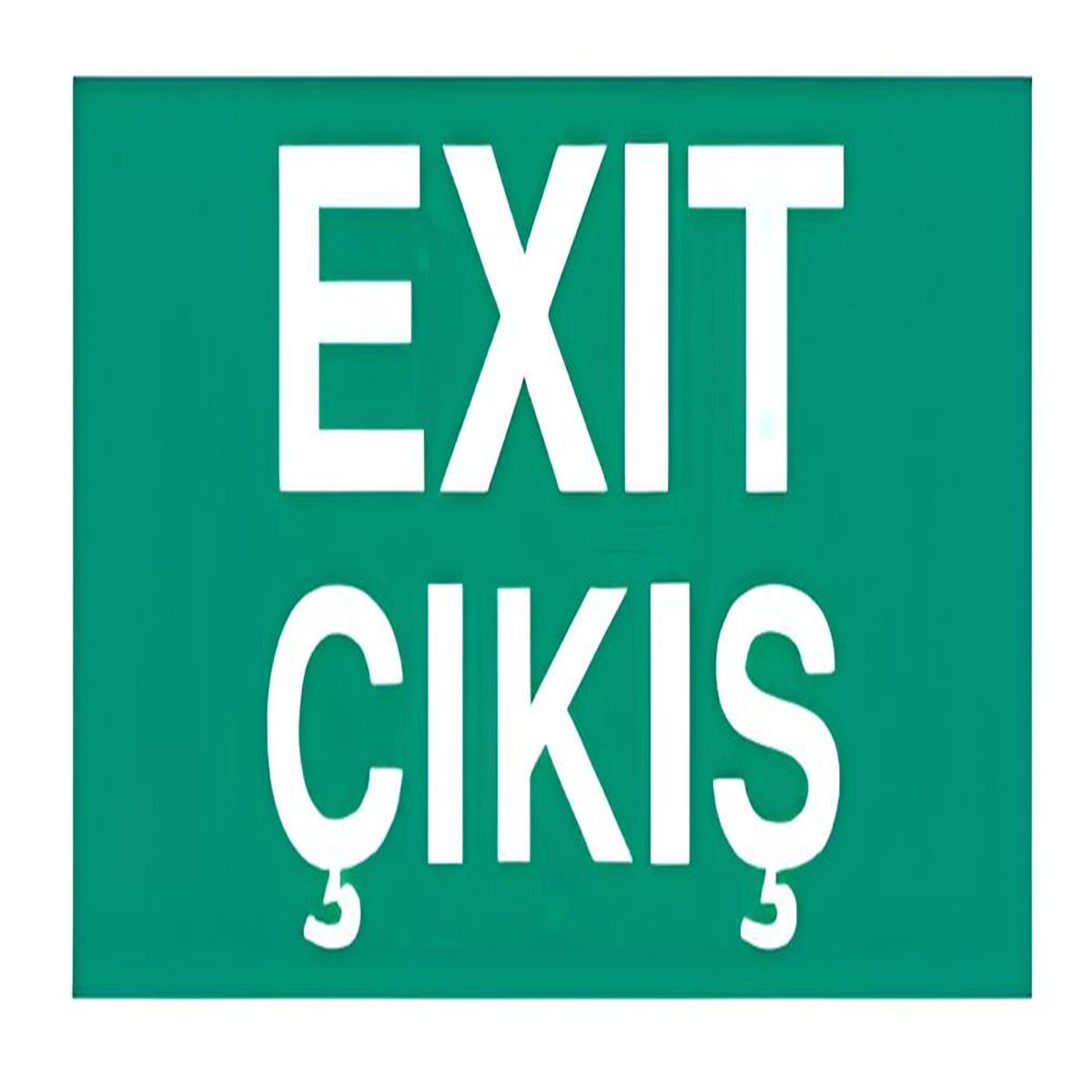 NETELSAN E9107 EXIT ÇIKIŞ (ESCAPE,TEK YUZ,TİJLİ) 1