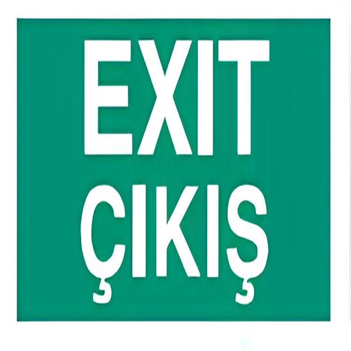 NETELSAN E9107 EXIT ÇIKIŞ (ESCAPE,CİFT YUZ,TİJLİ) 1