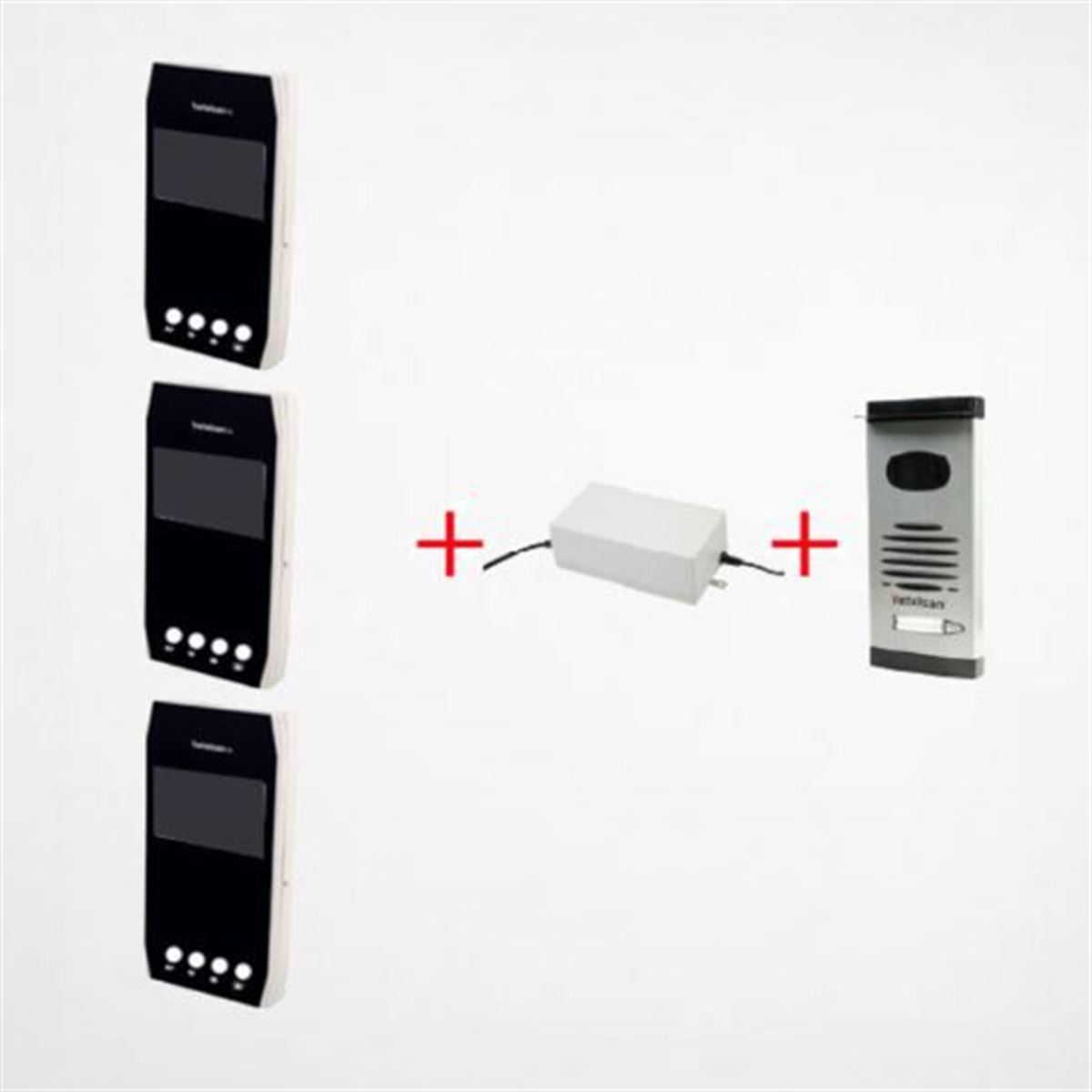 NETELSAN WARRIOR 4.3'' BUTONLU DİJİTAL PANELLİ 2'Lİ 1