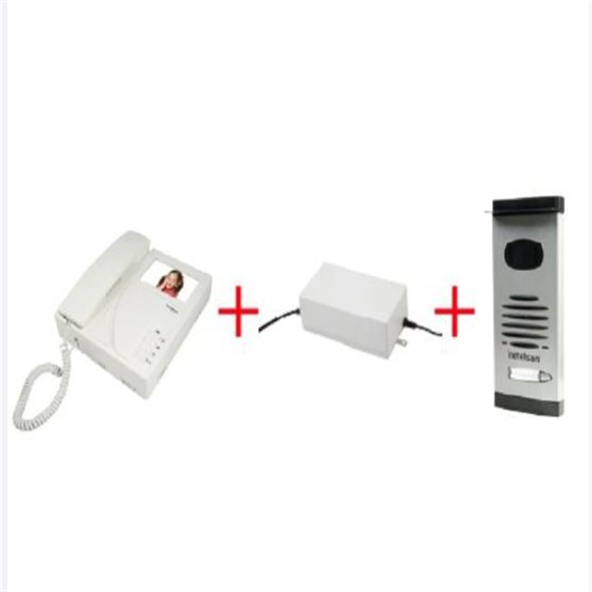 NETELSAN VİSİON 4.3'' 1'Lİ OBSİDİAN PANELLİ VİLL K 1