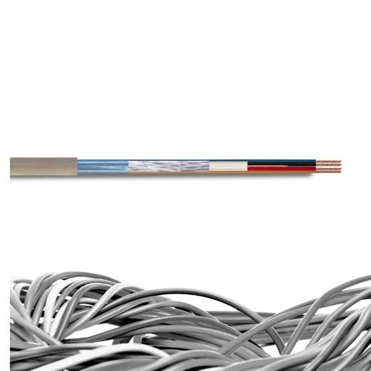 CCTV 1+2 RG 59 U/6 Cu/Cu 2x0,75mm2 Euro-Class Eca 1