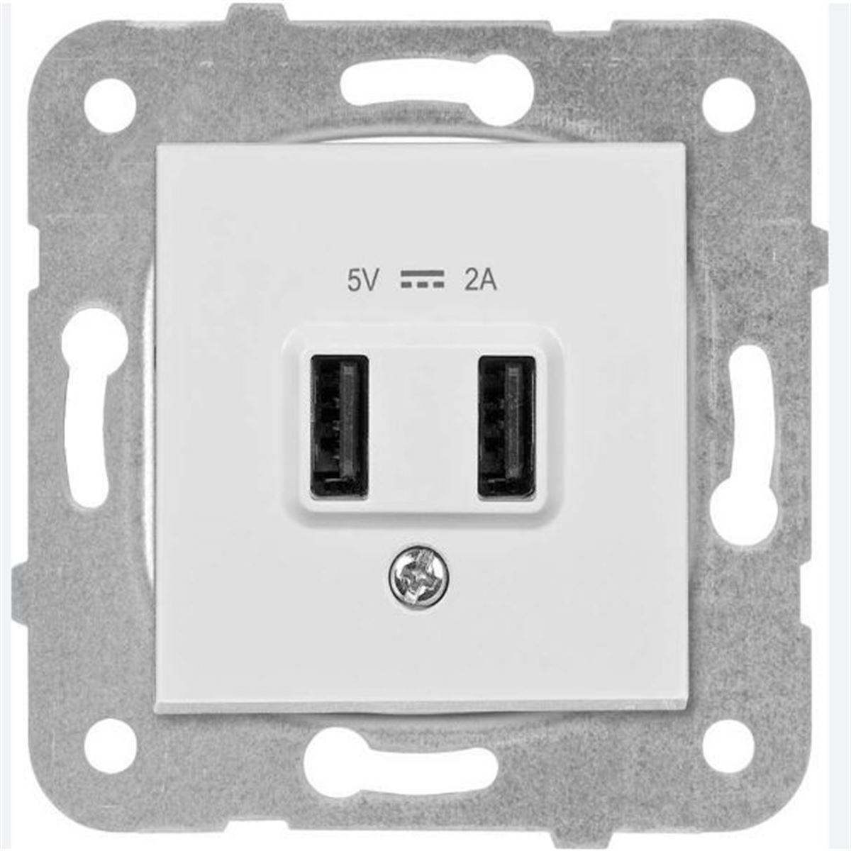 2 x Usb Şarj Prizi 5V/2A beyaz 1