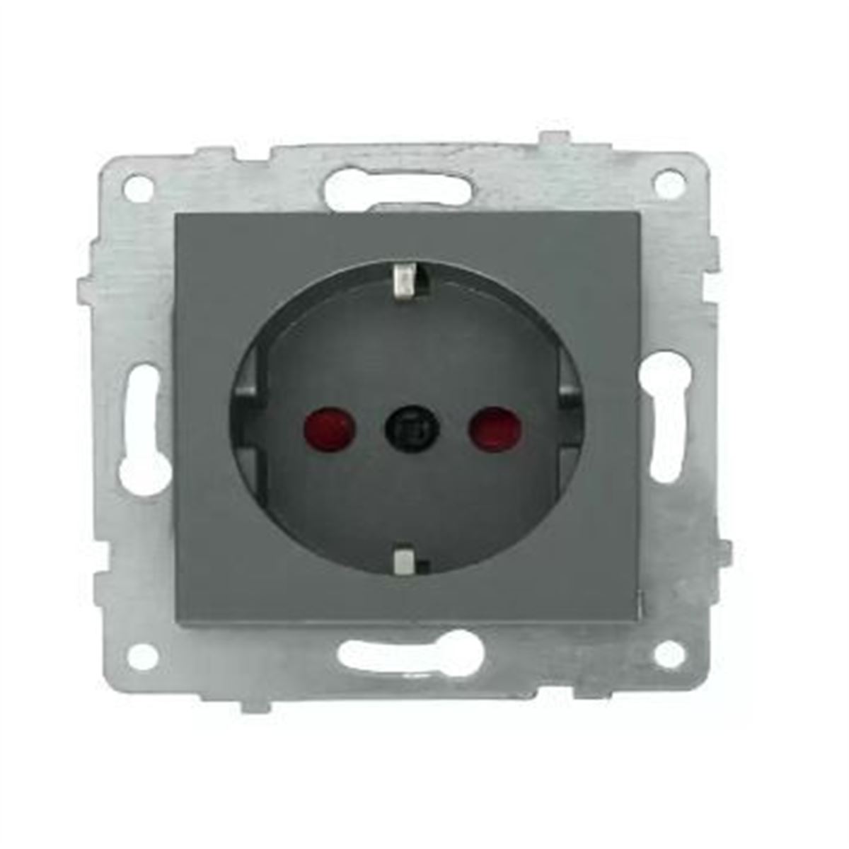 Topraklı Priz (Çocuk Korumalı) füme 1