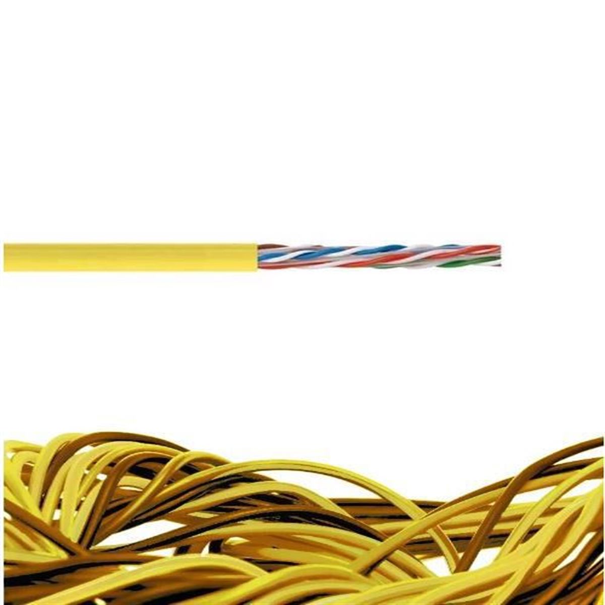 SL400 U23 LSZH Category 6 U/UTP 4x2x23AWG Sarı 1