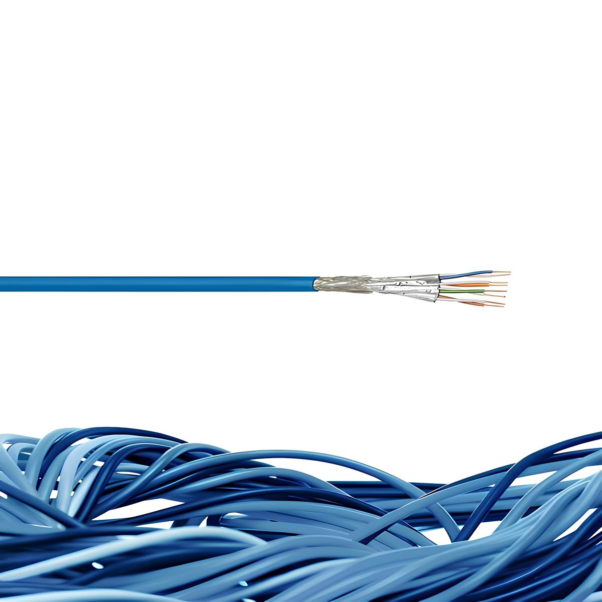 SL400 U23 LSZH Category 6 U/UTP 4x2x23AWG Mavi 1