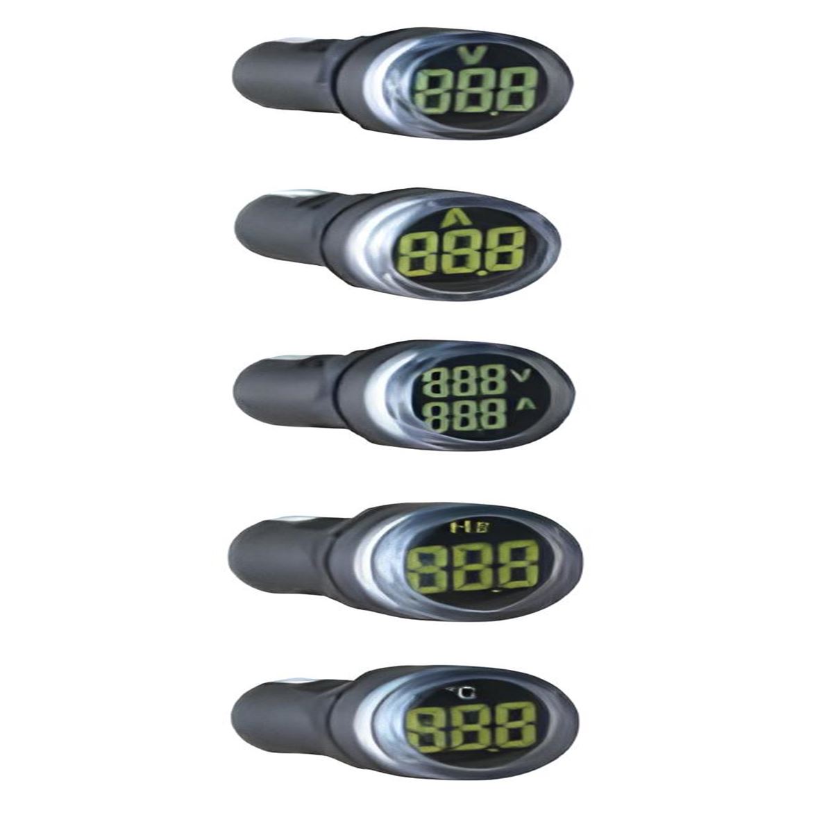 KIRMIZI LEDLİ SİNYAL LAMBASI VOLTMETRELİ 5-60V DC 1