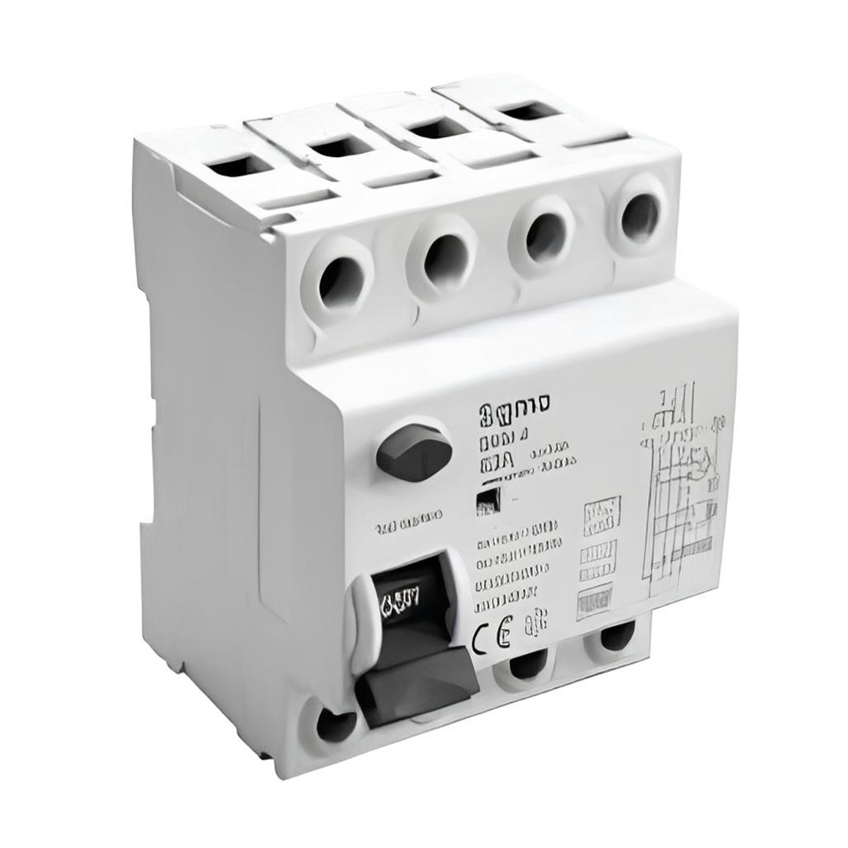 SNM-4 4P 30mA 25A  10kA A TİPİ  A+DC 6mA KAÇAK AKI 1