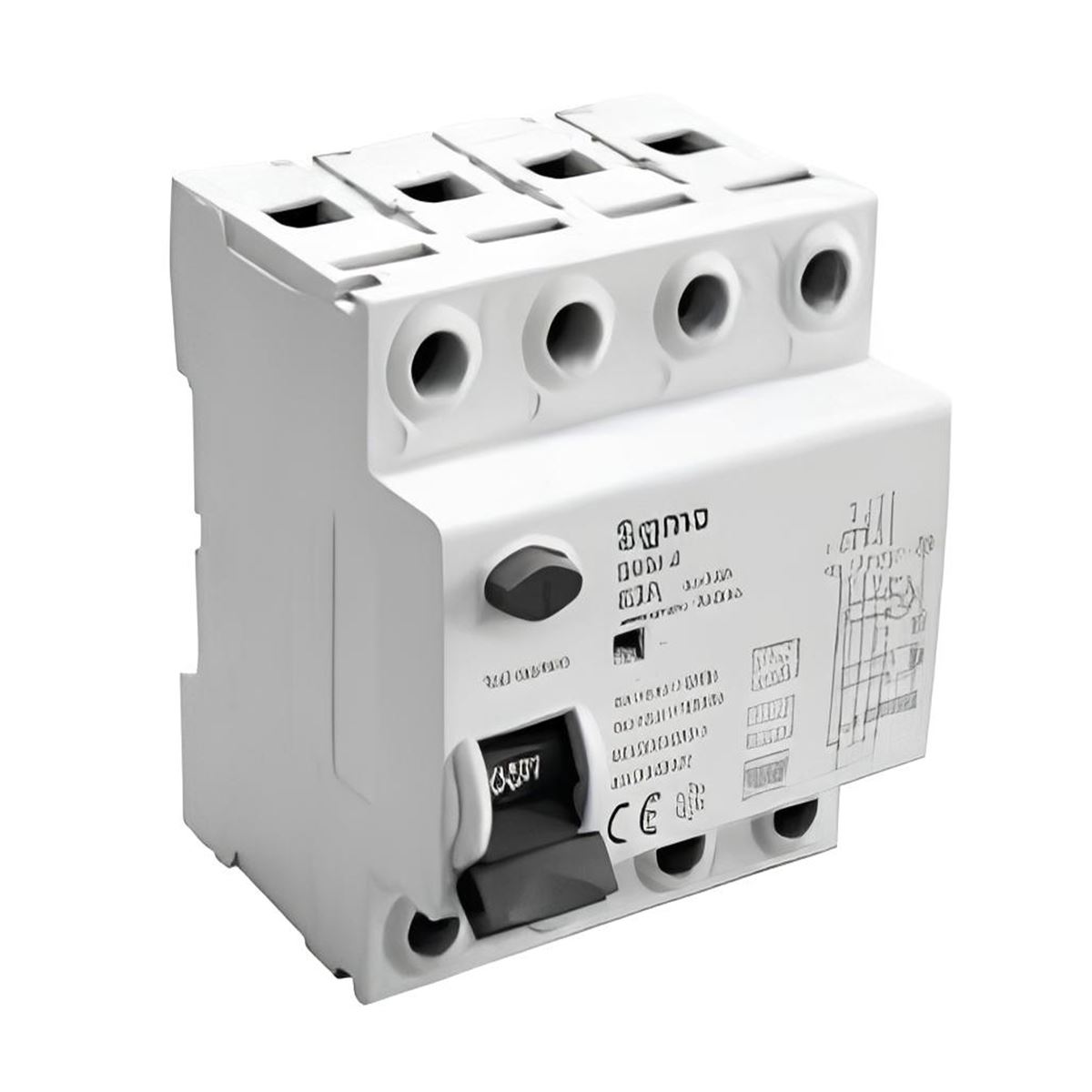 SNM-4 4P 30mA 63A  10kA A TİPİ  A+DC 6mA KAÇAK AKI 1