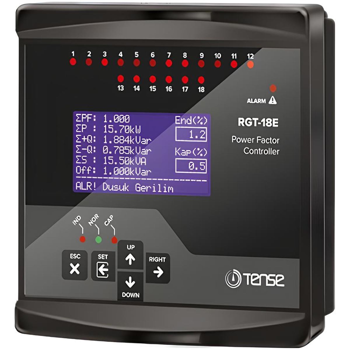 LCD ekran trifaze reaktif güç kontrol rölesi 1