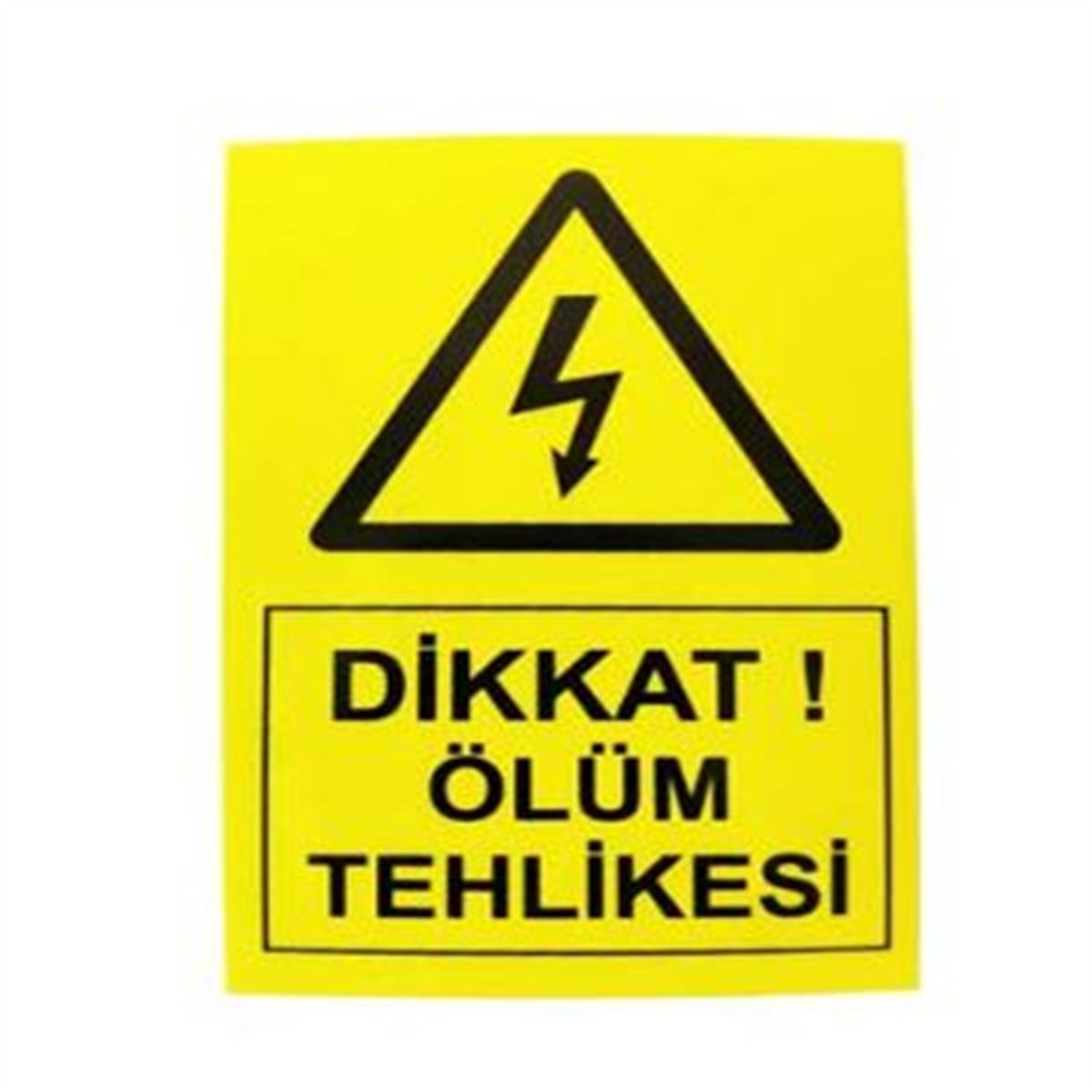 ÖLÜM TEHLİKE LEVHASI BÜYÜK 1