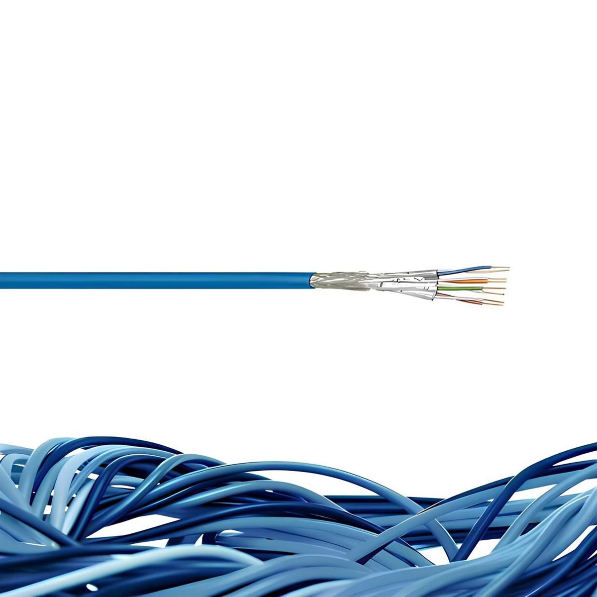 CAT- 6e UTP 4X2X23 AWG HFFR MAVİ 1