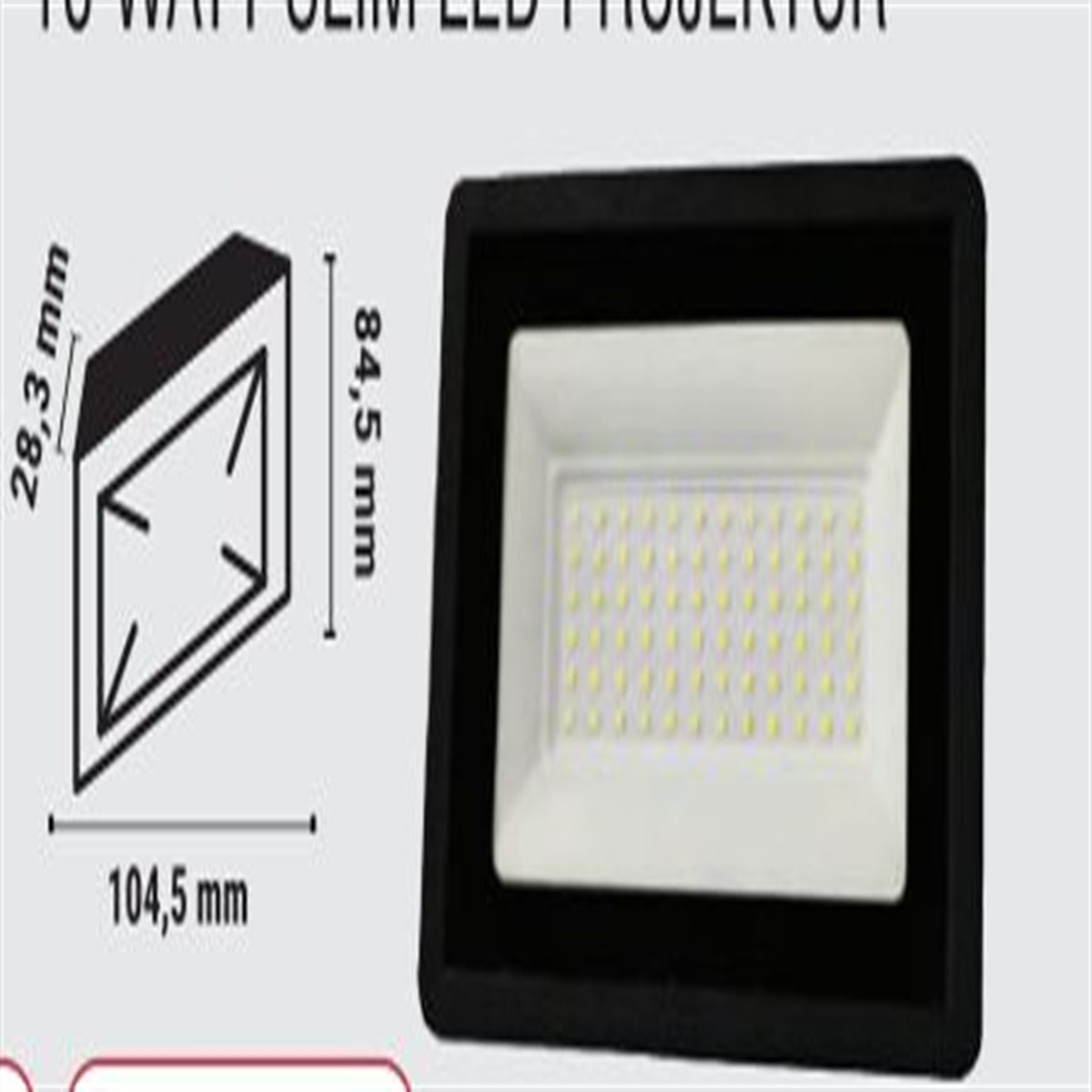 10 WATT SLIM LED PROJEKTÖR 1