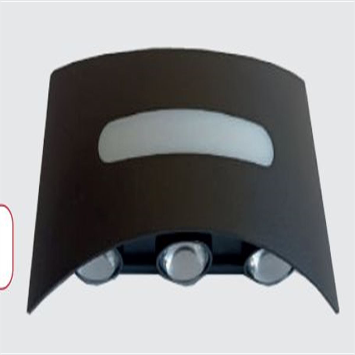 6+1 WATT  DUVAR APLIGI (ŞEFFAF SİYAH ÇİFT YÖNLÜ) 1