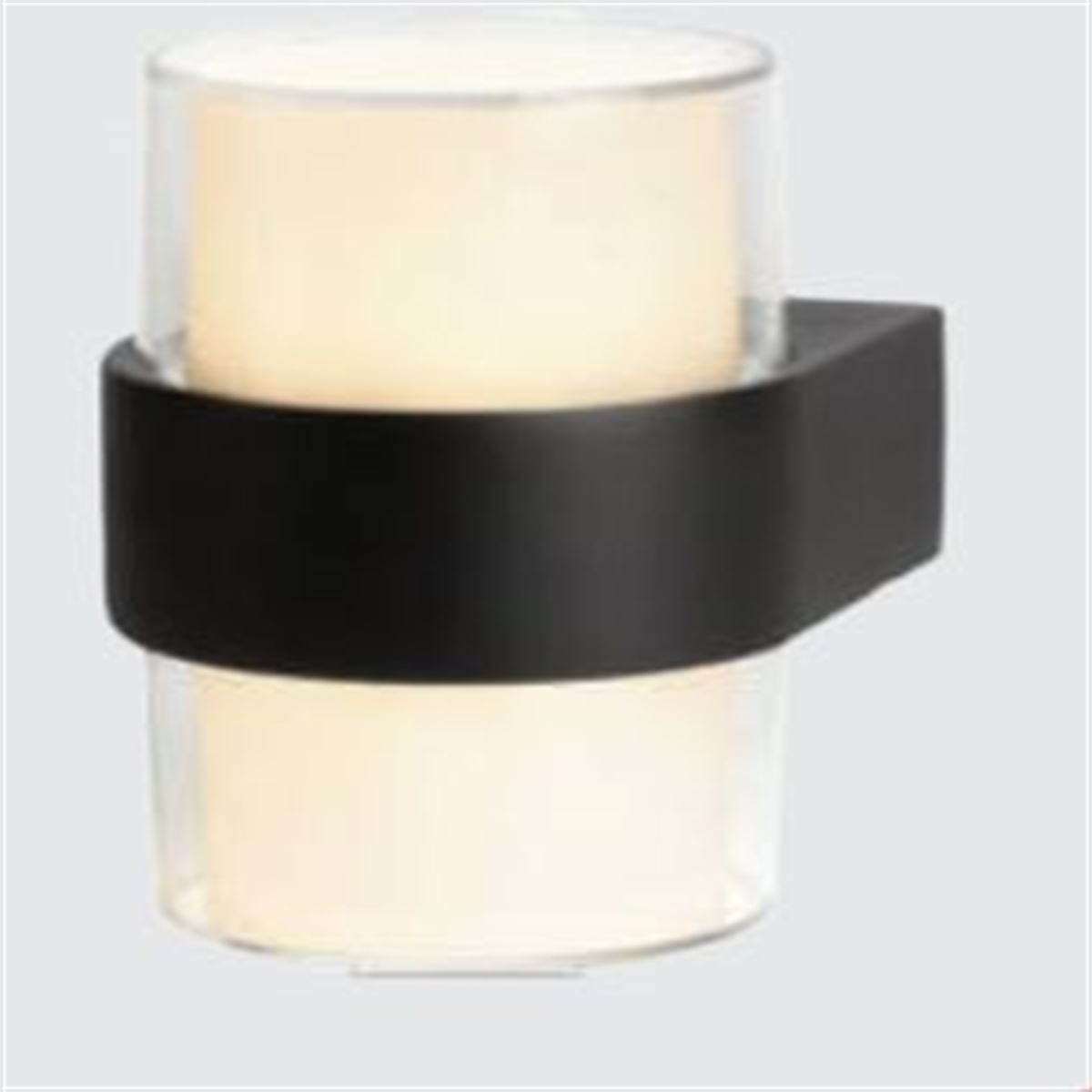 10 WATT  DUVAR APLIGI (ŞEFFAF SİYAH BORU KASA ) 1