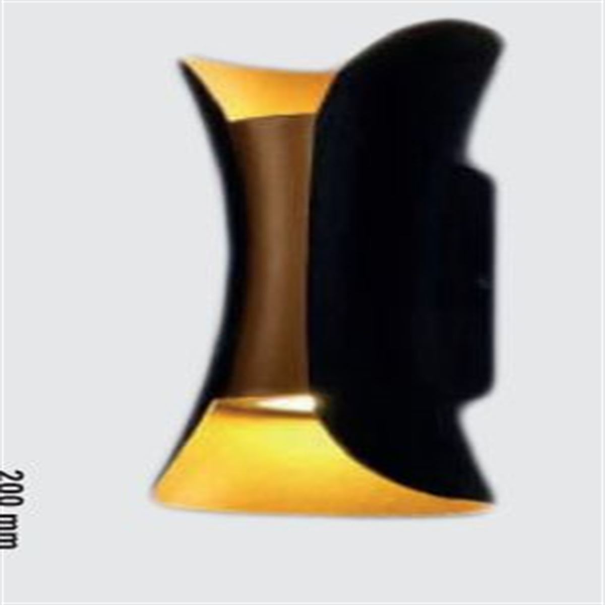 10 WATT DUVAR APLIGI BORU (ÇİFT YÖNLÜ SİYAH-GOLD B 1