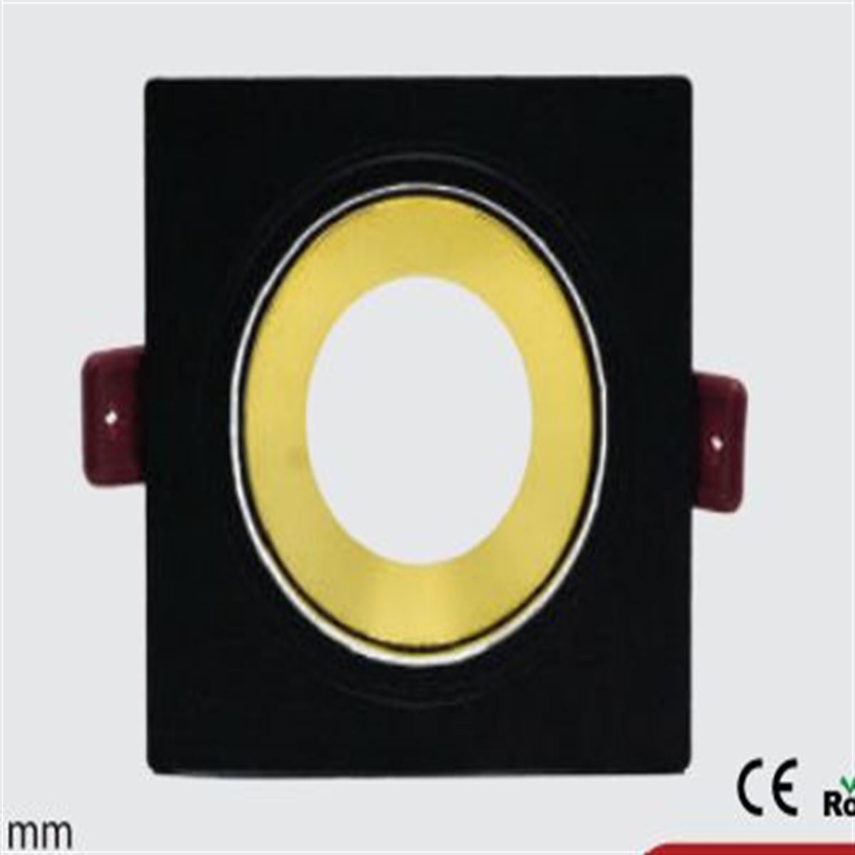 DEKORATİF KASA TEKLİ KARE SİYAH 1