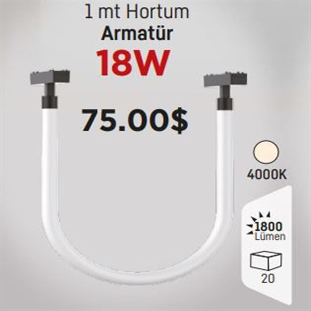 MAGNET HORTUM ARMATÜR 1 MT 18W 4000K 1