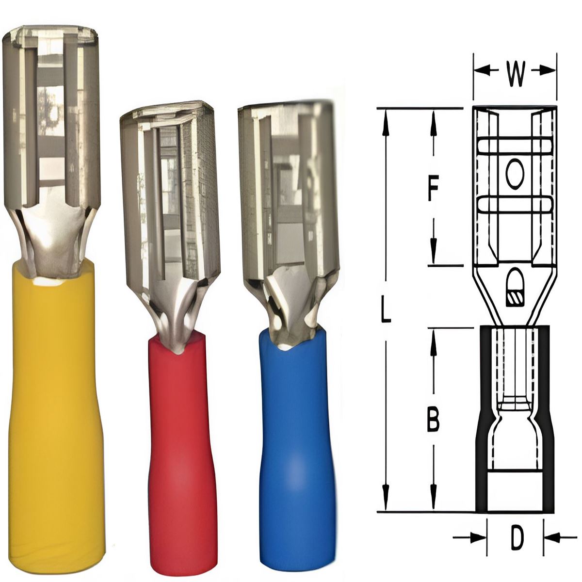 Dişi Faston Tipi İzoleli Kablo Uçları (ZEYBEK) 1