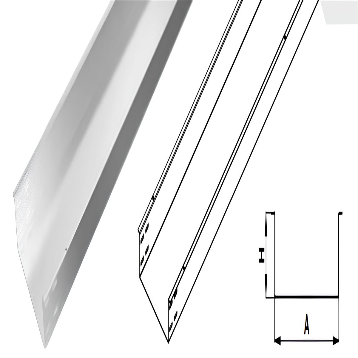 500 LÜK DİREK TİP KABLO KANALI 1